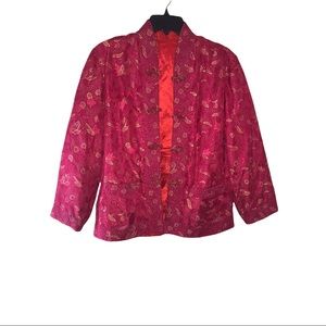 Custom made Reversible floral detail Blazer jacket